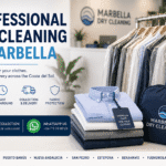 Professional dry cleaning service in Marbella with collection and delivery